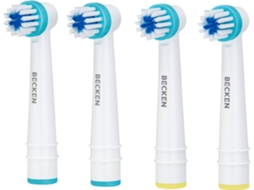 Recargas de Escova de Dentes Elétrica BECKEN BTH6495 (Outlet Caixa Aberta - Compatível com ORAL B e Jordan)