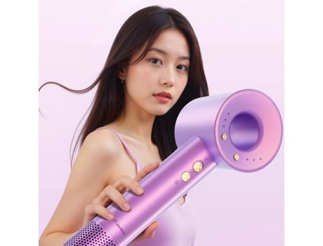 Secador De Cabelo Com 1 Bilhão De Íons Negativos Inteligente, Silencioso, Secagem Rápida Com Temperatura Constante Yt