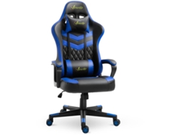 Cadeira Gaming Esponja, Abs, Pvc Cor Azul, Preto 61cm X 70cm X 121-129cm Vinsetto