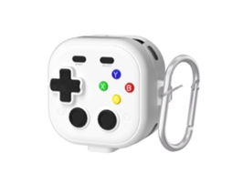 Capa de Silicone Macio para Samsung Galaxy Buds 4 Pro/galaxy Buds 4 com Mosquetão Branco PANOONA