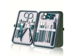 Conjunto Profissional De 12 Peças Para Nail Art Em Aço Inoxidável Com Acabamento Em Maple, Ideal Para Unhas E Pedicure.