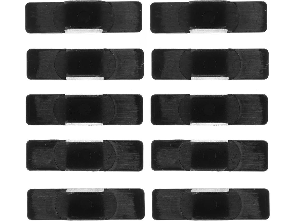 Villcase Conjunto De 20-clips Para Caneta Quadro Branco, Autoadesivos, Em Plástico Preto, Ideais Para Escritório E