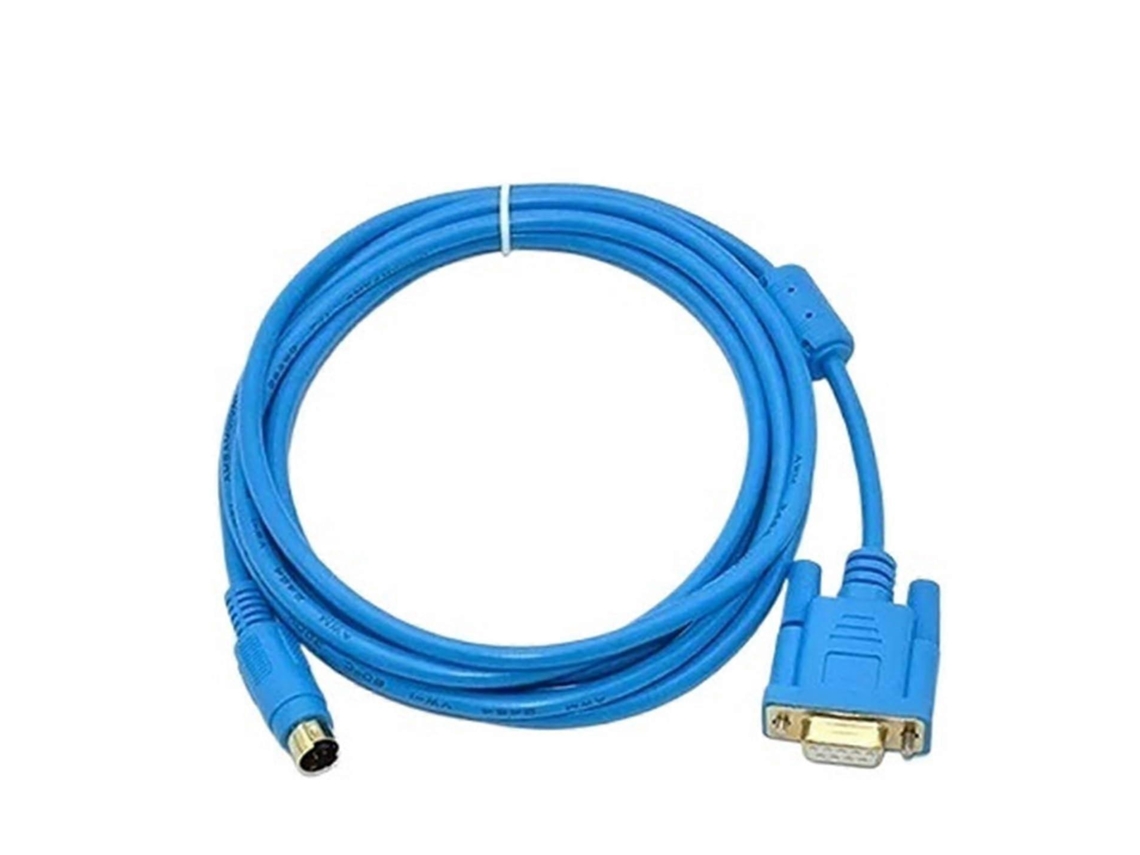 Plc Programming Cable 3m Blue With Magnetic Ring, Stable Data Transmission And Durable Build For Fatek