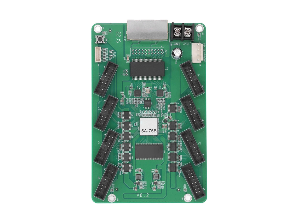 Módulo Receptor De Cartão De Controle Síncrono Para Tela Led Colorida 5a‑75b (dc3.3‑6v)