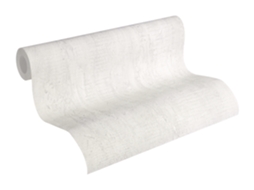 Papel de Parede A.S. CRÉATION (53 cm x 10,05 m - Tecido - Branco)