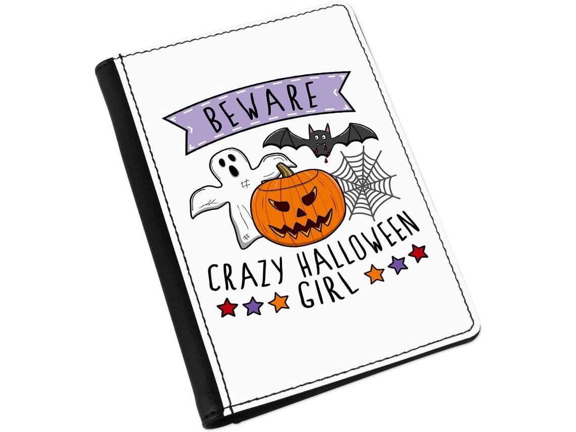 Porta Passaporte Base Presente Garota Louca do Halloween