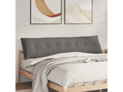 Vidaxl Travesseiro Para Costas Cinzento-claro 200 X 50 Cm