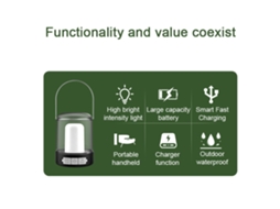 Lâmpada de Camping Led Recarregável Usb Portátil
