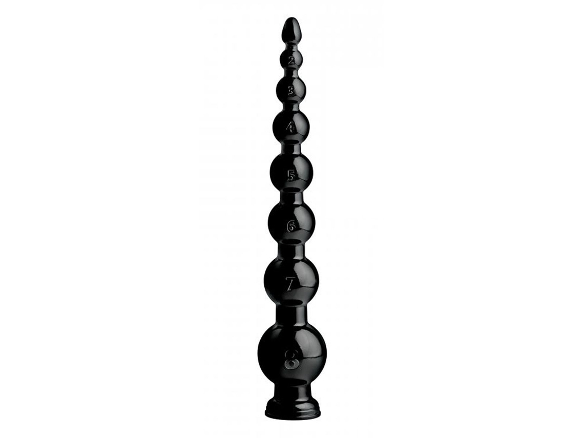 Dildo Anal Cobra Graduado Com Miçangas 19 Polegadas