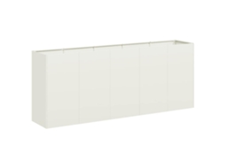 Planter, Planters Vidaxl Branco Aço (200 X 40 X 80 Cm)