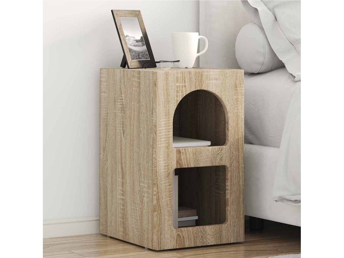 Vidaxl Mesa-de-cabeceira Elst Carvalho Sonoma 29,5 X 33,5 X 50 Cm