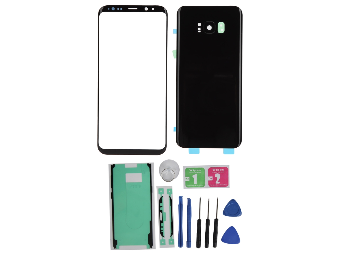 Cubierta de cristal trasera y panel de cristal externo para reparación de Samsung S8+ Plus | S/MARCA
