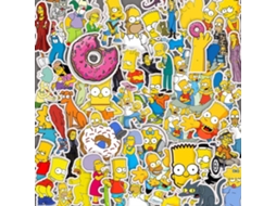 Adesivos Impermeáveis Dos Simpsons, Material Pvc para Grafite Faça Você Mesmo, Tamanho 3 5 Cm MDUG (30 Unidades)