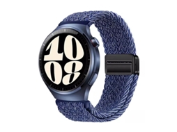 Pulseira GT6 em Nylon Trançado com Data Magnética, Compatível com Huawei Watch 5, Samsung Galaxy Watch 7, Xiaomi S4 E