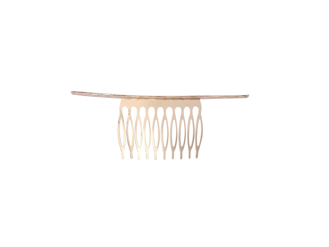 Peinetas Laterales Sencillas Para El Cabello, Pinzas Para El Cabello, Diadema Para Mujeres Y Niñas (doradas)