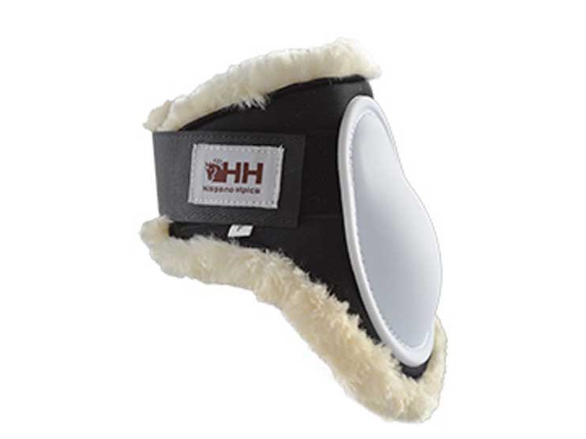 Botas Fetlock de Pele de Carneiro Deluxe Branco Ponyhispano Hipica