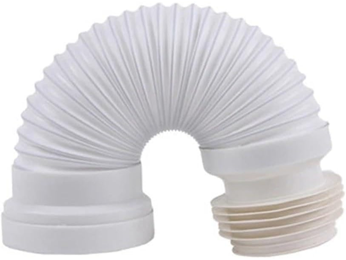 Conector Flexível Para Vaso Sanitário, Tubo De Esgoto Extensível, Pvc Branco 250mm A 500 Conexão E Resistente