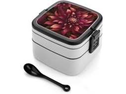 Lancheira Bento Para Adultos Com Colher, Camada Dupla Resistente, Fecho De Encaixe, À Prova De Vazamentos, Ideal Para O