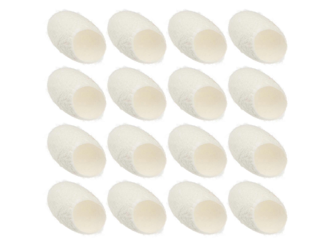 100 Bolinhas De Bicho-da-seda Orgânico Natural Para Limpeza Facial, Cuidados Com A Pele, Esfoliação Clareadora E Remoção De Cravos.
