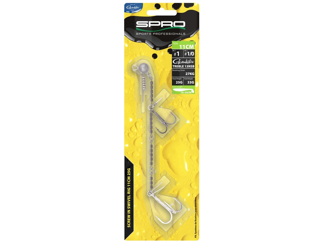 Cabeça de Chumbo SPRO Screw In 360 Rig 11 Cm