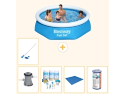 Bestway Piscina Bestway Fast Set Redonda - 244x61 Cm - 6-peças S22007