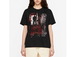 Rockinstone Halloween Stair Top Black Adult T-shirt Size:m