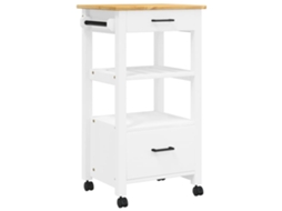 Kitchen Trolley, Kitchen Trolleys Vidaxl Branco Madeira De Pinho (n/a)
