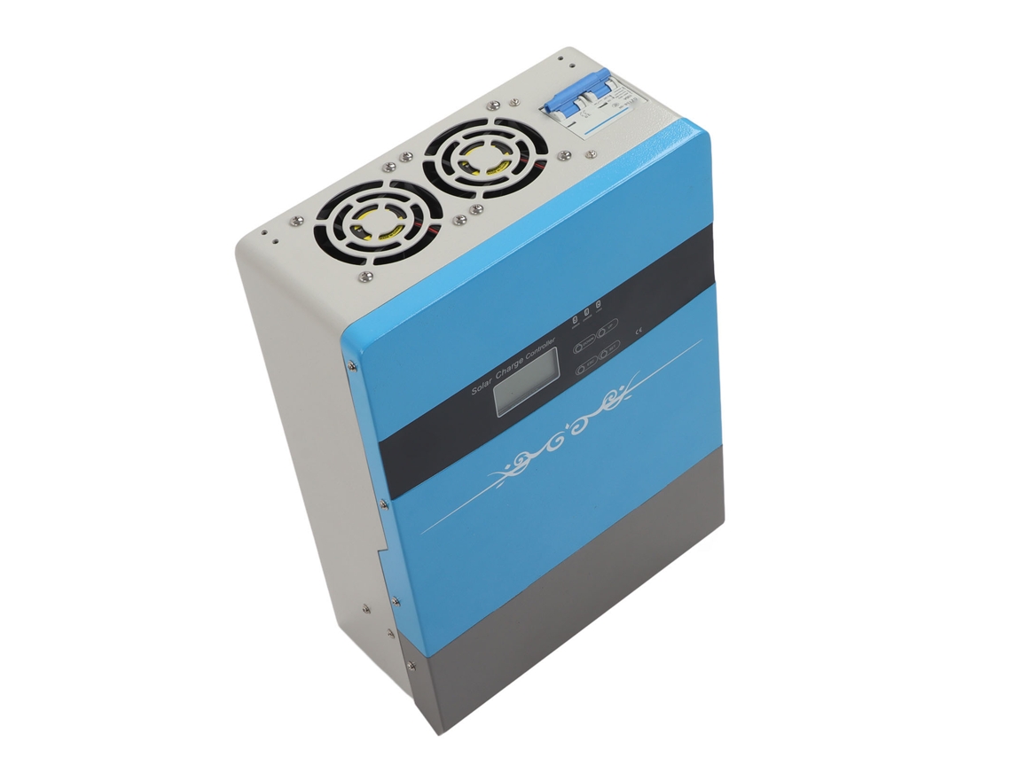 Laxiscreed Controlador De Carga Solar Pwm 100a Com Lcd E Ajuste Para Bateria De Íons De Lítio