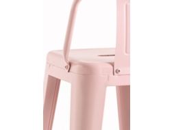 Pack 4 Bancos Torix Encosto 100 Cm - Algodão Doce Rosa