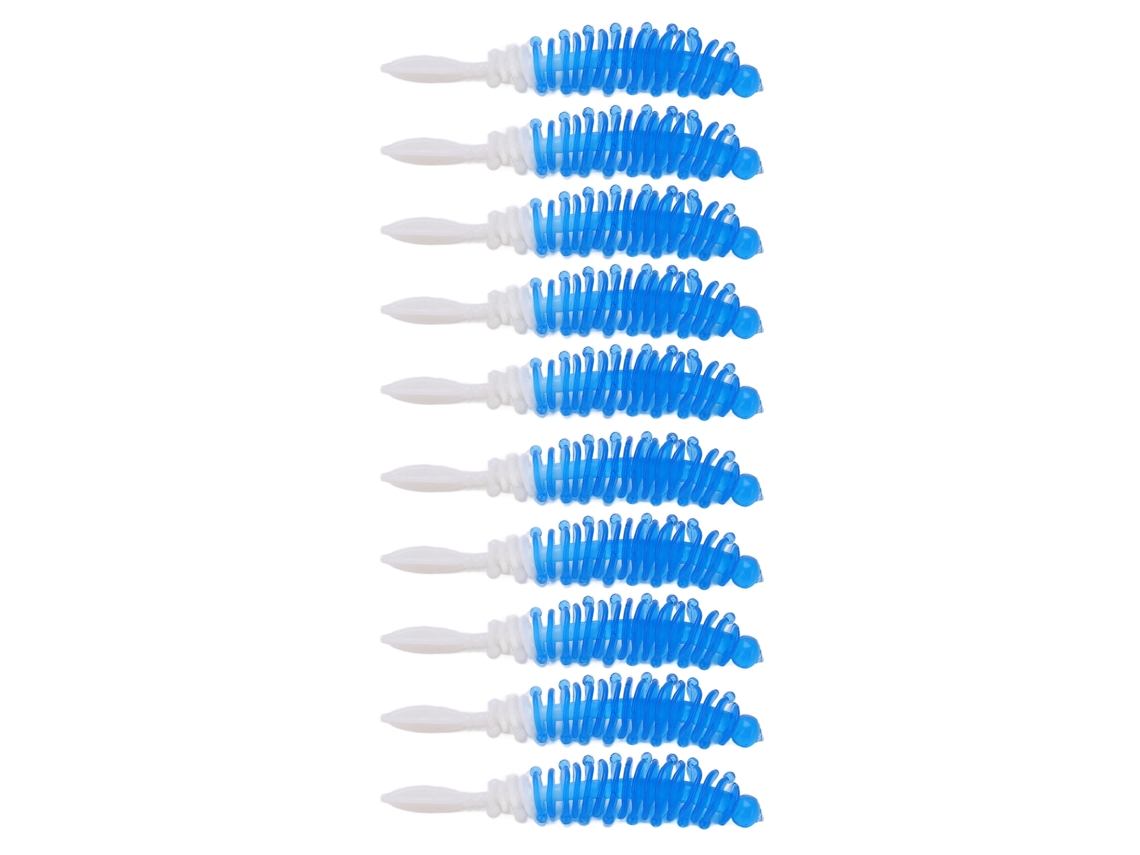 Kit Isca Silicone Pesca 10pcs Duas Cores