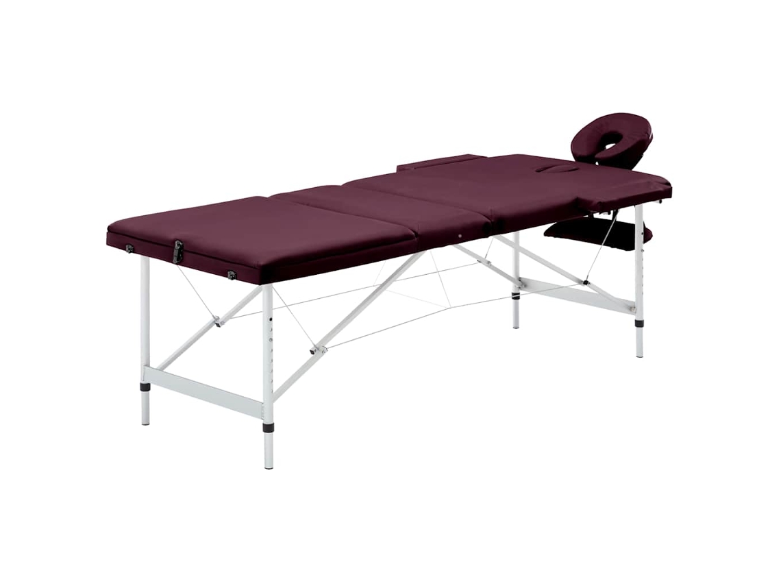 Massage Table, Massage Tables Vidaxl Roxo Alumínio
