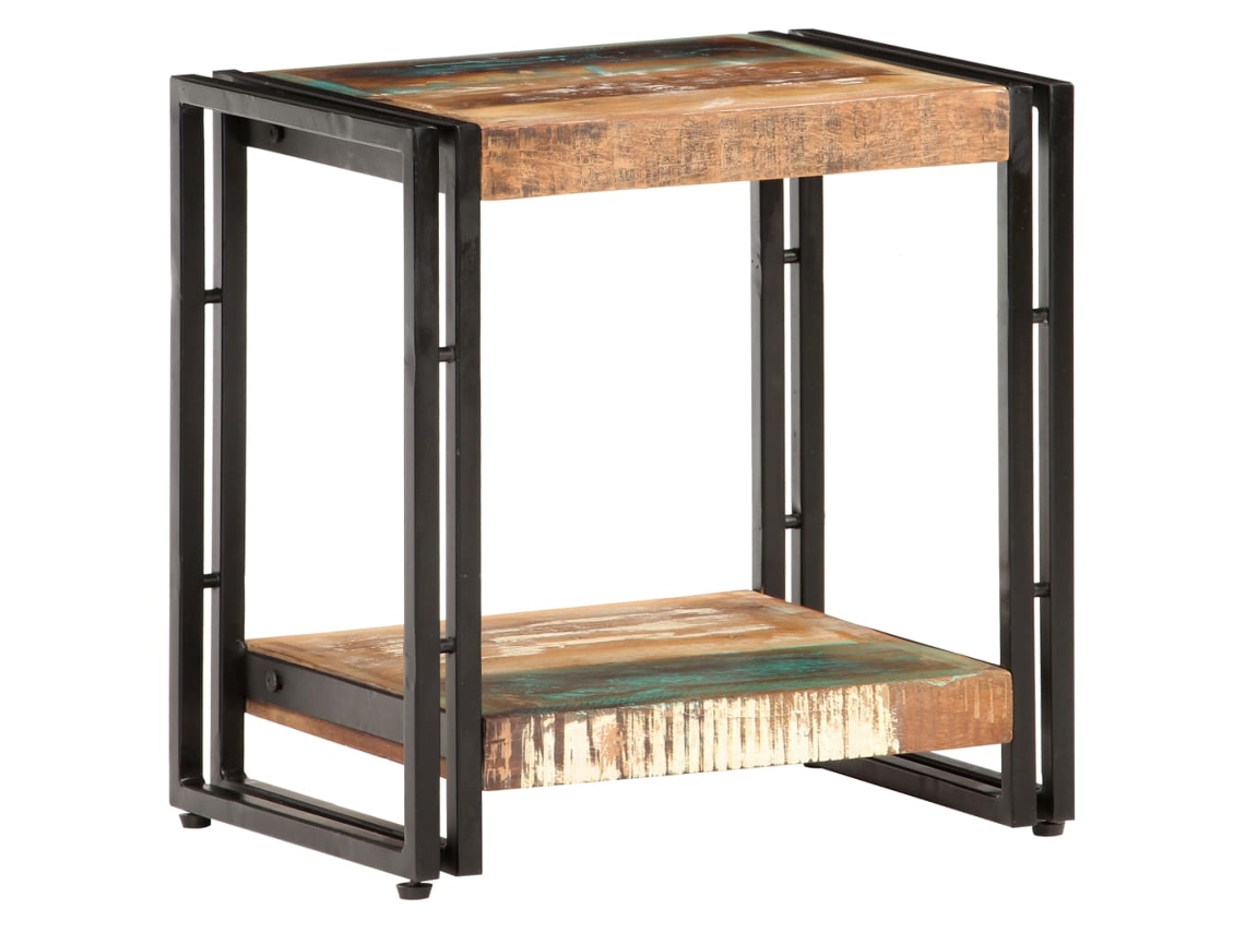 Vidaxl Mesa De Apoio 40x30x40 Cm Madeira Recuperada Maciça