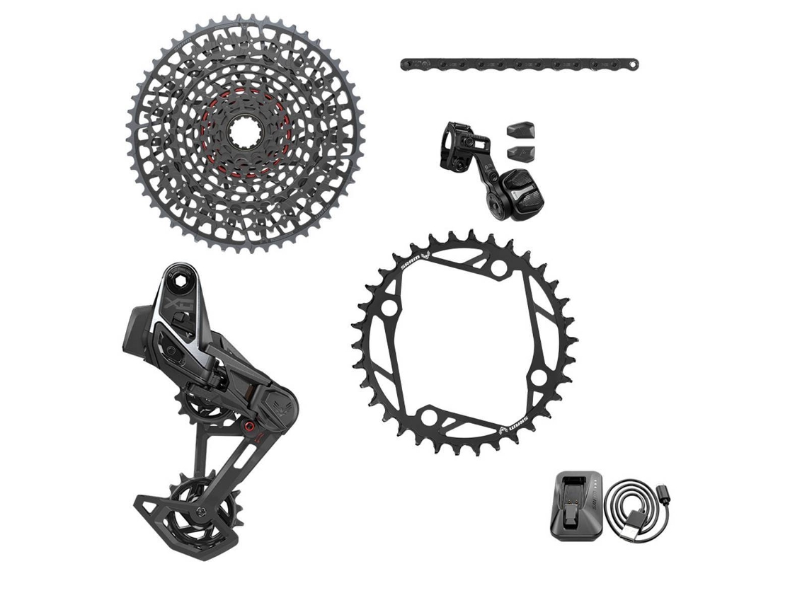 Kit Completo de Eixos Tipo T de Bicicleta Sem Manivelas SRAM X0 104Bcd 36D 10/52