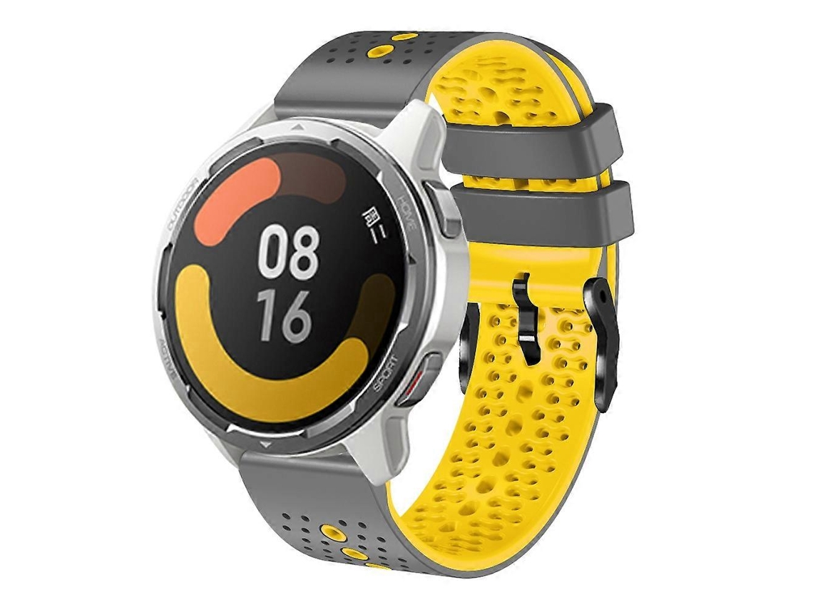 Pulseira De Silicone Perfurada Bicolor De 22 Mm Para Xiaomi Mi Watch Color 2