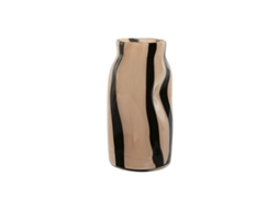 Vaso HOME ESPRIT Preto Creme Cristal Moderno 15 x 15 x 29,2 cm