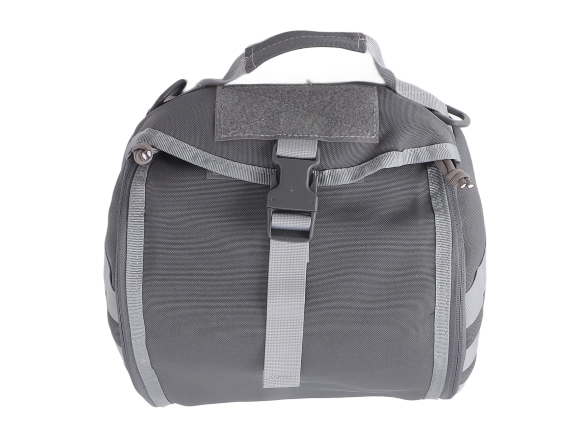 Bolsa para capacete nylon impermeável 1000d para moto bicicleta camping hiking cinza S/MARCA