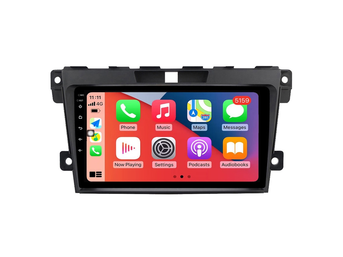 Auto Rádio Carro Bluetooth Autoradio 8GB RAM 128G ROM CarPlay Navegação GPS Ecrã Táctil RoverOne para Mazda CX7 CX-7 CX 7 ER 2008-2015  