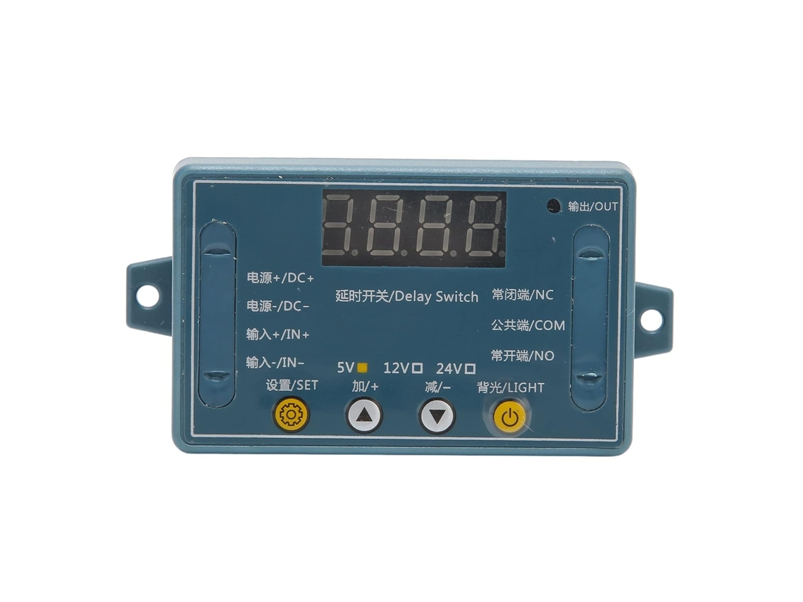 Módulo De Retardo Tempo Dc 5v Relé Com Display Digital Led Lâmpada