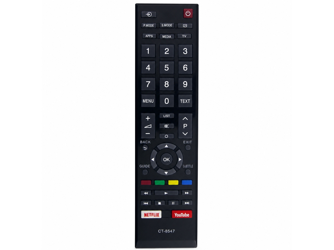 Comando À Distância Para Tv Compatível Com Toshiba Ct-8547, Com Botões Netflix E Youtube