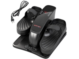 Mini trainer com pedal de 12 marchas, display de LED, controle remoto, antiderrapante, portátil, preto | S/MARCA