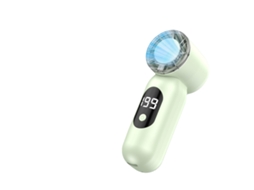 Laxiscreed Mini Ventilador De Mão Com Velocidade Variável E Visor Digital Para Uso Externo