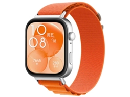 Bracelete para Huawei Watch Fit 3 / Fit 4 / Fit 4 Pro Nylon Esportivo Laranja XIAOMOYU