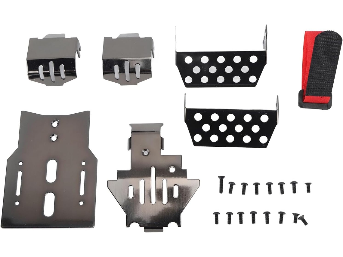 Conjunto De Chassi Rc Com Acabamento Em Aço Inoxidável E Placa