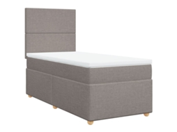 Box Spring Bed, Box Spring Beds Vidaxl Cinzento-acastanhado Tecido (80 X 200 Cm)