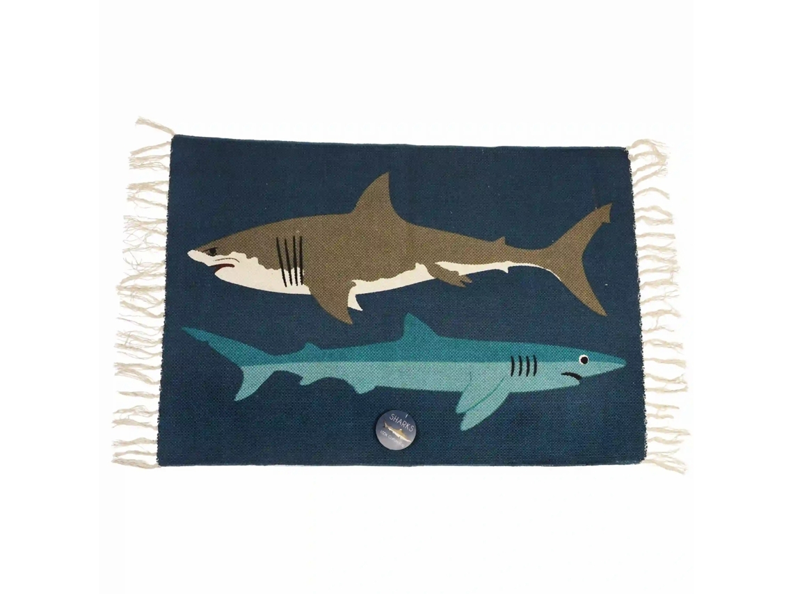 Tapete de Algodão Estampado REX LONDON Sharks