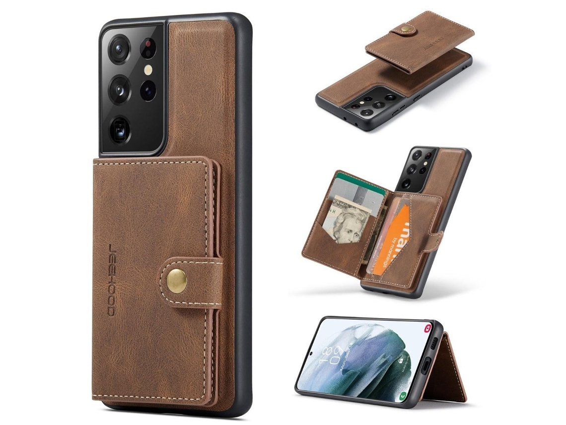 (para Iphone 17 Pro) Estojo Destacável Para Cartões Com Fecho Magnético E Vários Compartimentos Para Cartões.