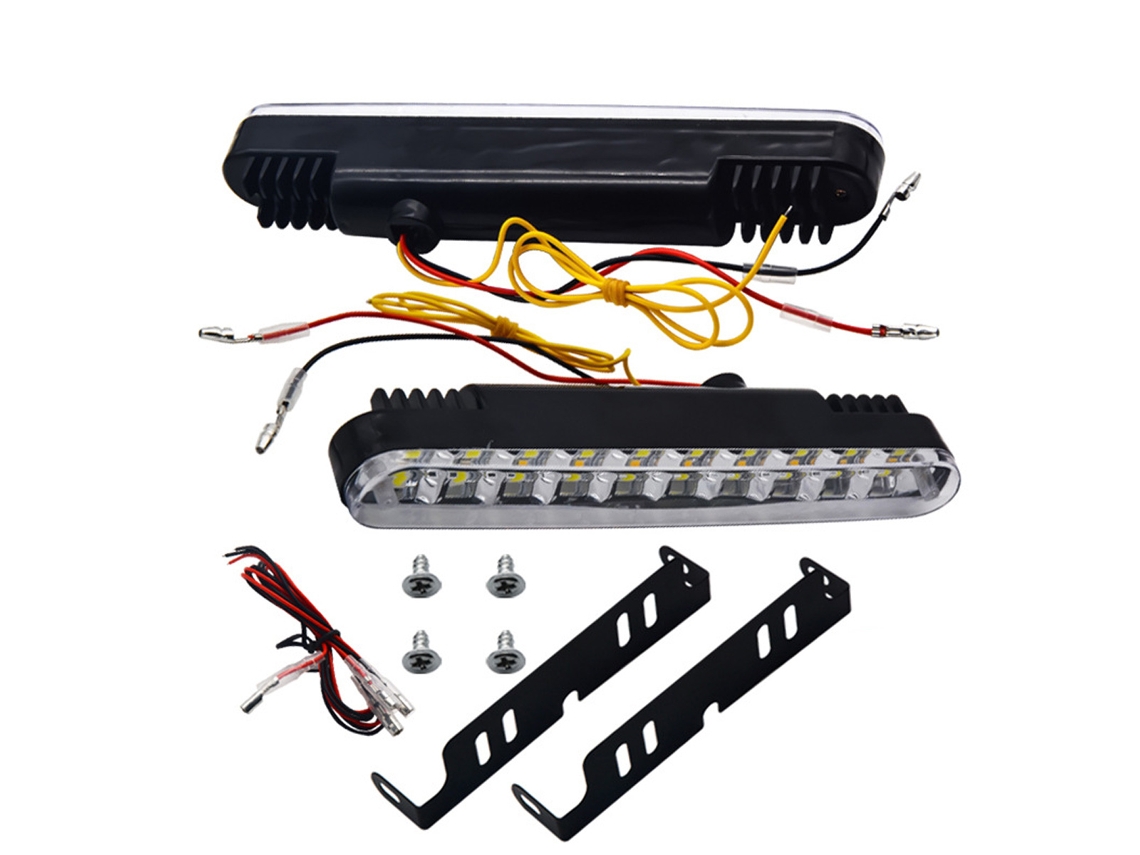 Luz Estroboscópica Rotativa, 2 Barras de Led para Iluminação Externa de Carros, Fácil Instalação com Plug And Play, Substituição Caminhões AQUAFORGE