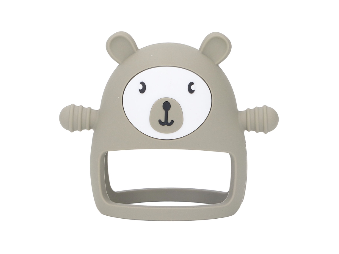 Brinquedo de silicone fofo para bebês na fase de dentição.