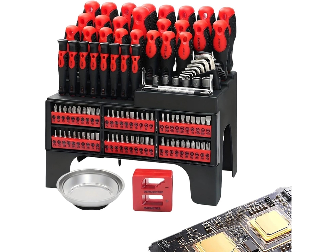 Kit De Ferramentas De Reparo De Precisão Com 118 Peças – Aumenta A Eficiência
