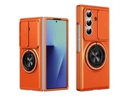 Capa Para Samsung Galaxy Z Fold8 Ultra, Resistente A Quedas Com Suporte De Anel Digitallab (laranja)